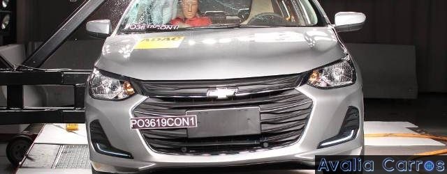 5 estrelas e ADVANCED AWARD no Latin NCAP para o Chevrolet Onix Plus