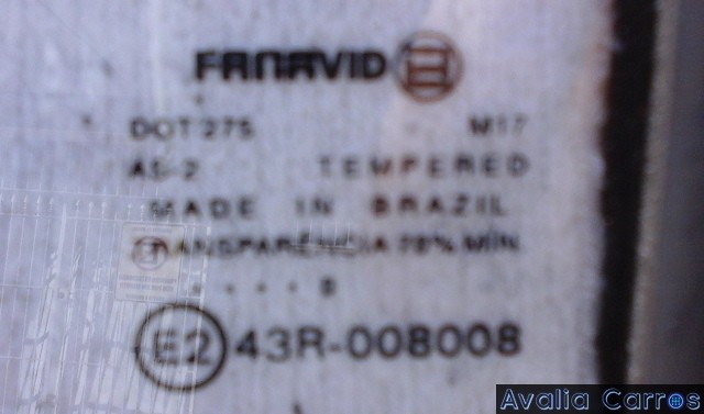 Avaliação dos vidros do Gol CL 1.8 1989