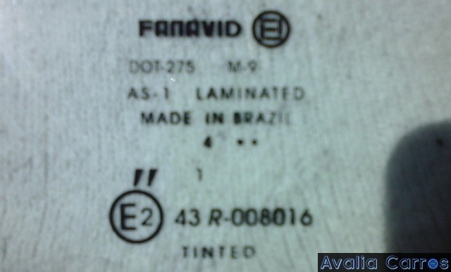 Avaliação dos vidros do Gol CL 1.8 1989