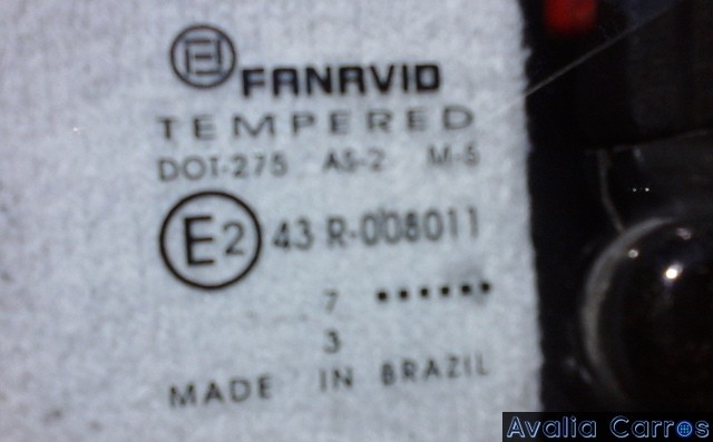 Avaliação dos vidros do Gol CL 1.8 1989