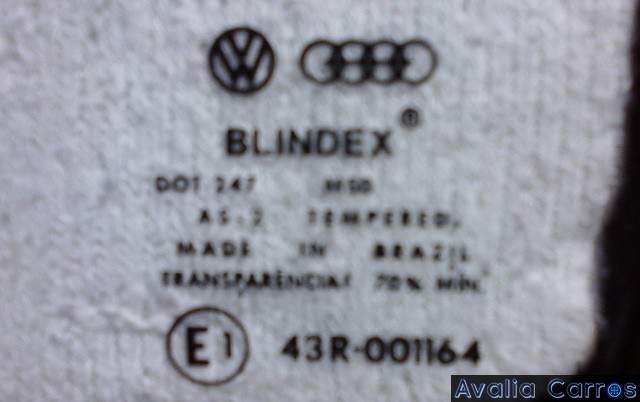 Avaliação dos vidros do Gol CL 1.8 1989
