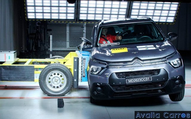Avaliação do Citroën C3 2023 em Crash Test do Latin NCAP