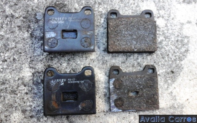 Avaliação das pastilhas de freio do Gol CL 1.8 1989