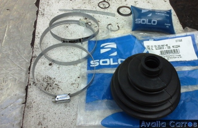 Avaliação do kit de reparo da coifa da junta homocinética do Gol CL 1.8 1989