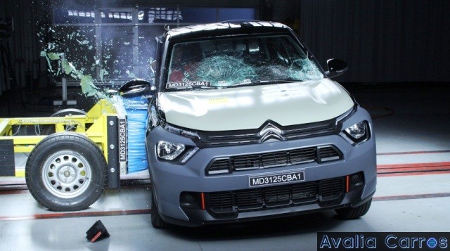 Avaliação do Citroen Basalt em Crash Test do Latin NCAP
