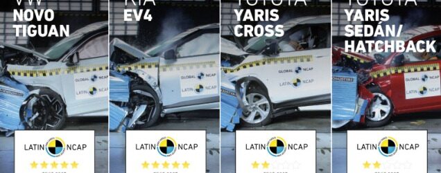 Avaliação do Toyota Yaris em Crash Test do Latin NCAP